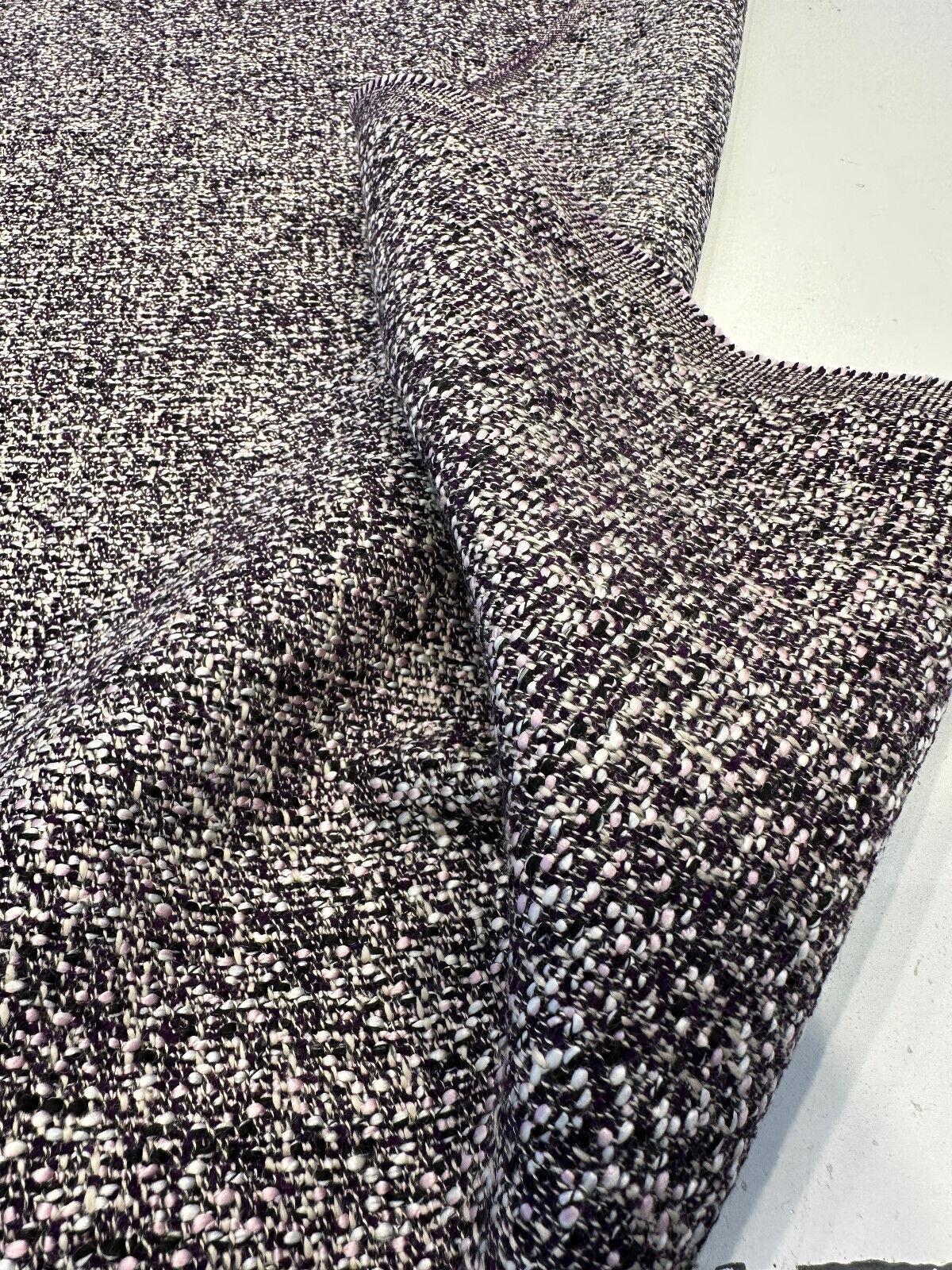 1 Yard Purple Tweed Valley Forge Chenille Upholstery Fabric 65% Polyester 25% Cotton 10% Viscose