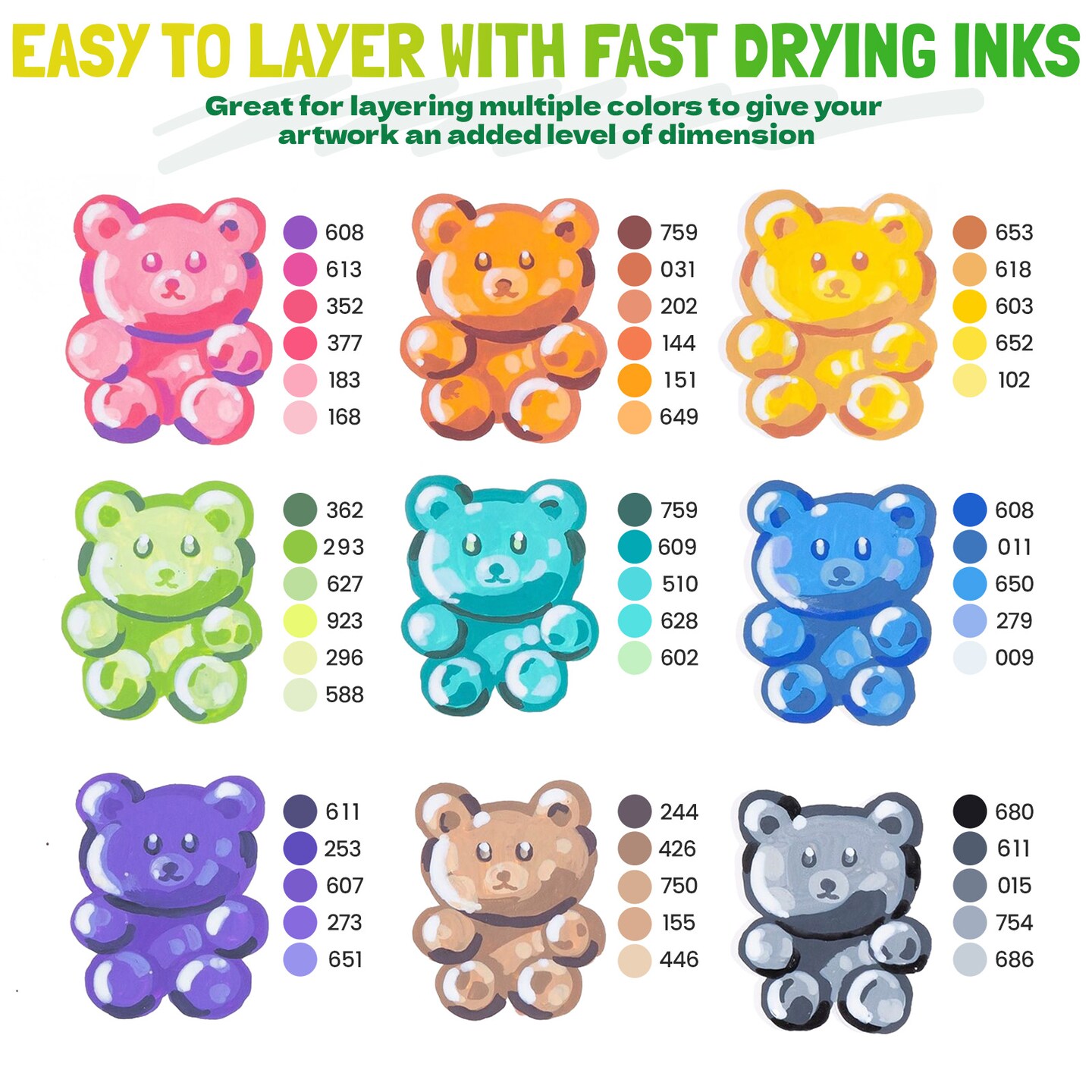 LET&#x27;S RESIN PAINT Acrylic Paint Markers Brush Tip 72 Colors,Automatic Ink Control Acrylic Paint Pens,No Bleed &#x26; Good Coverage Acrylic Markers for Coloring Books,Rock Painting,Canvas,Ceramic,Wood