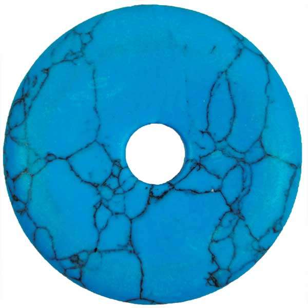6 Packs of Synthetic Turquoise with Matrix Donut Pendant | Michaels