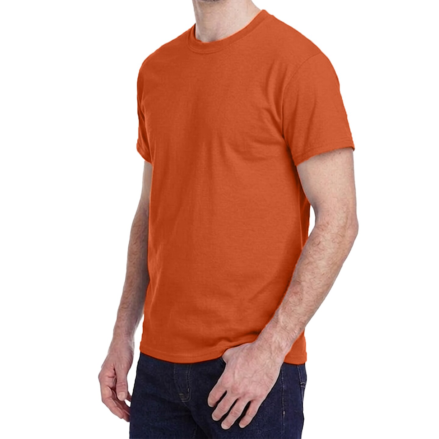 Gildan Heavy Cotton Short Sleeve T-Shirt Pack for Cricut, Texas Orange Crewneck Tee (S–5XL)