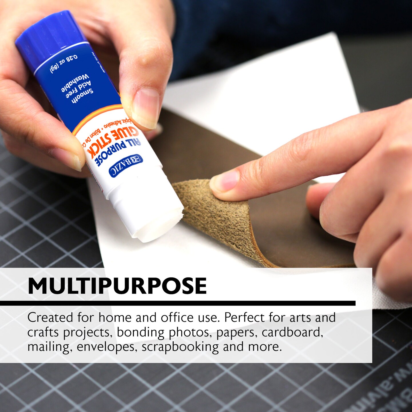 BAZIC Glue Stick Premium 0.28 oz (8g)(4/Pack)