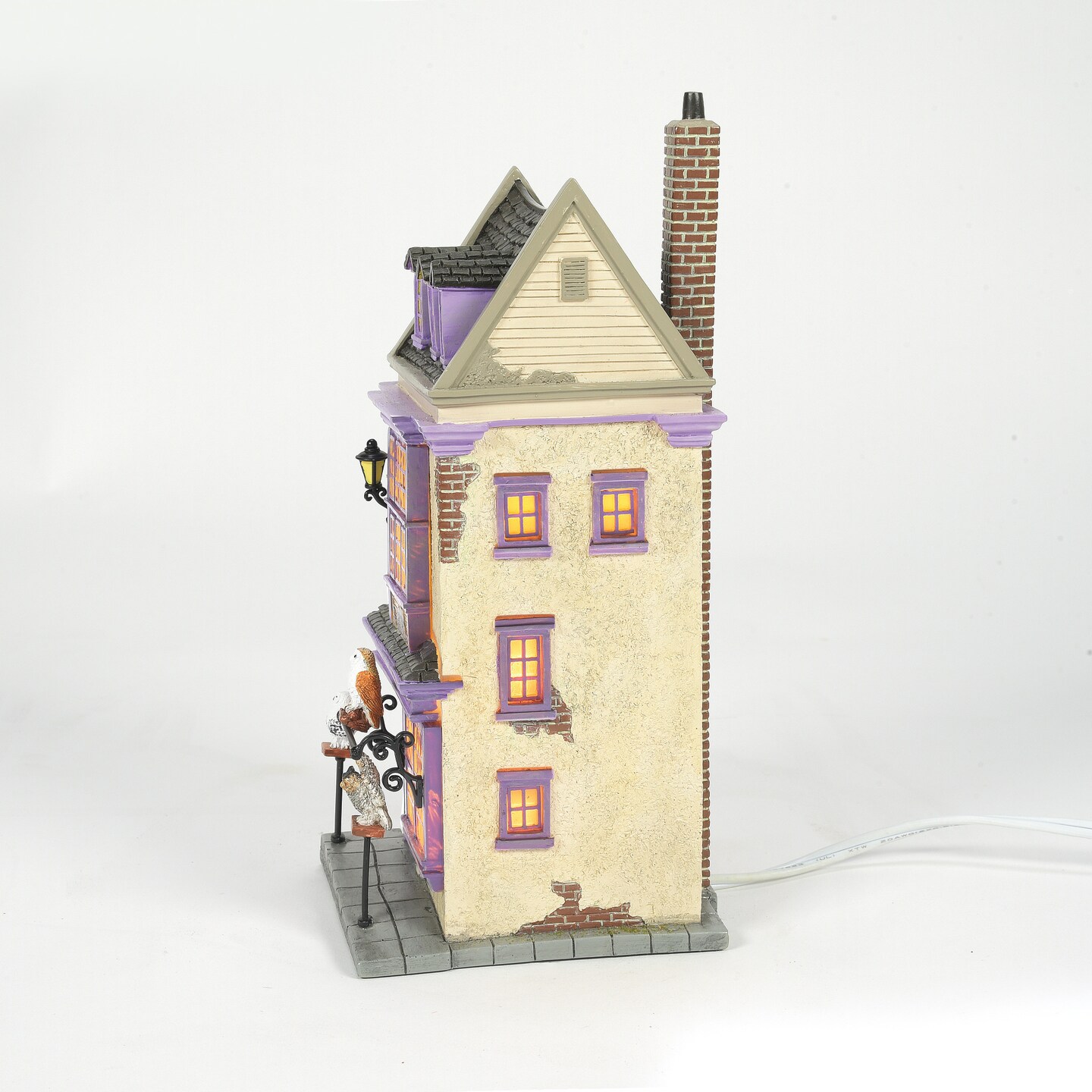Department 56 Harry Potter Village Eeylops Owl Emporium Lit Building Figurine 8.7in H
