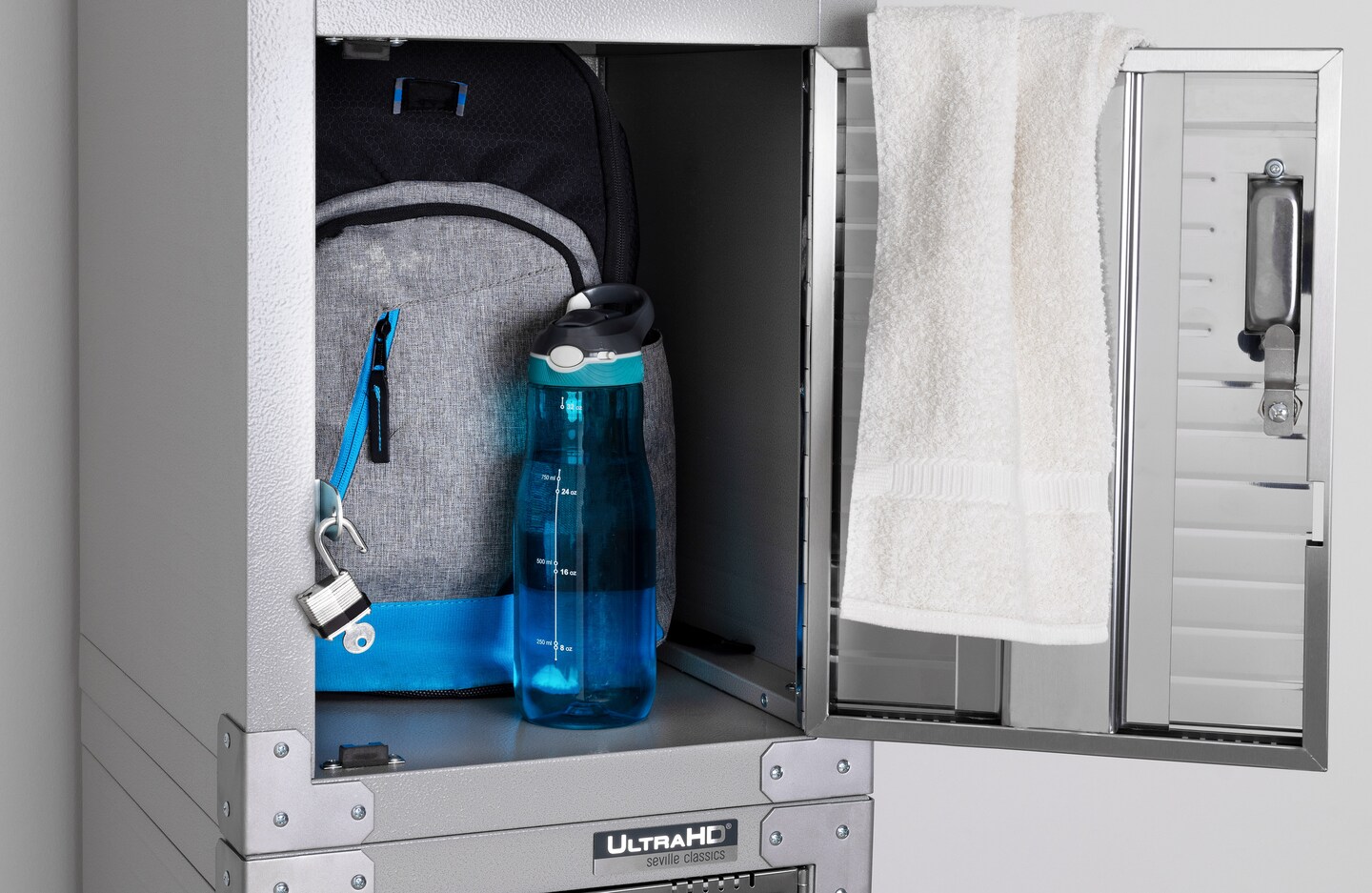 Seville Classics UltraHD 4-Door Stackable Locker Cabinet