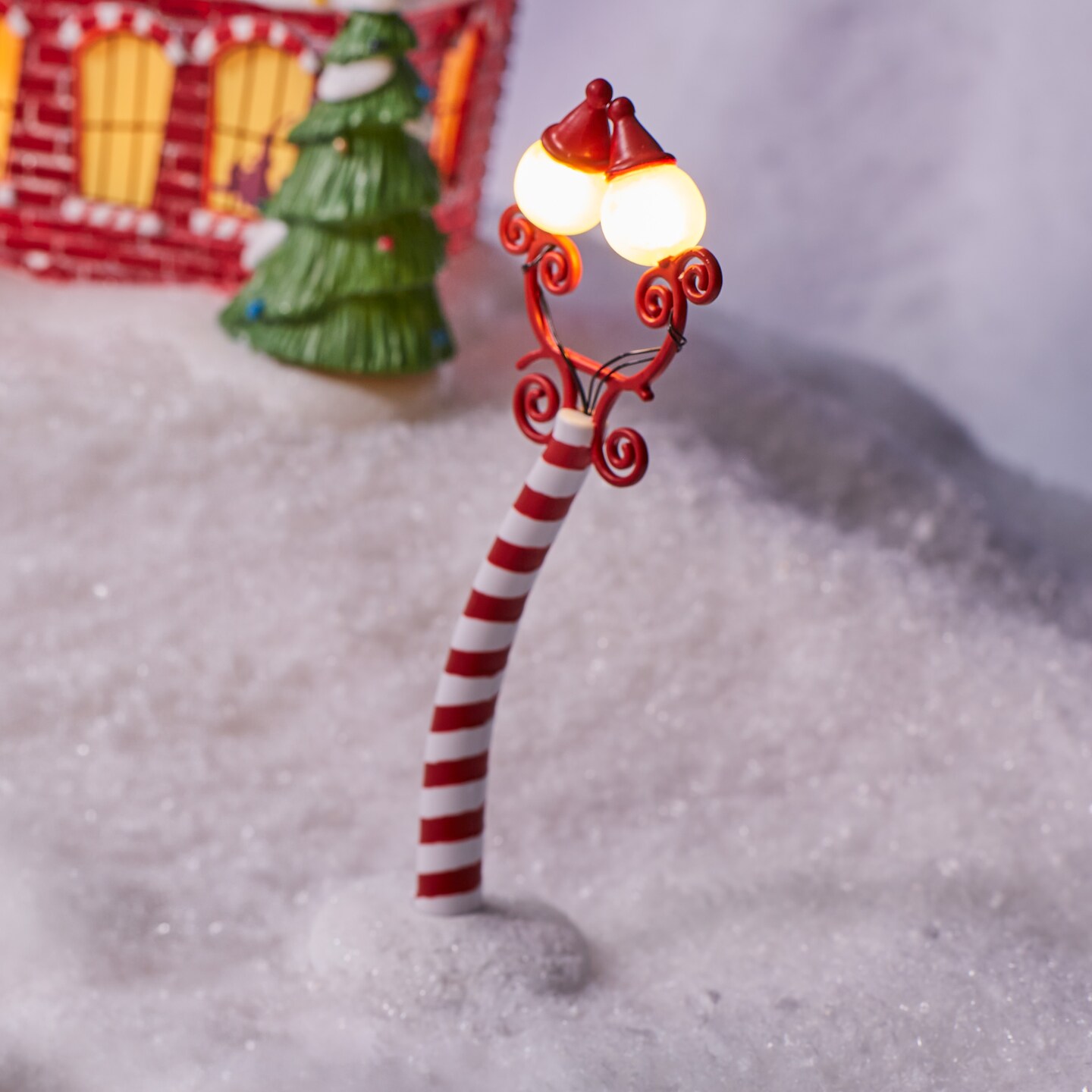Nightmare Before Christmas Village Christmas Town Street Lights Village Accessory Figurine Set, 2 Pieces