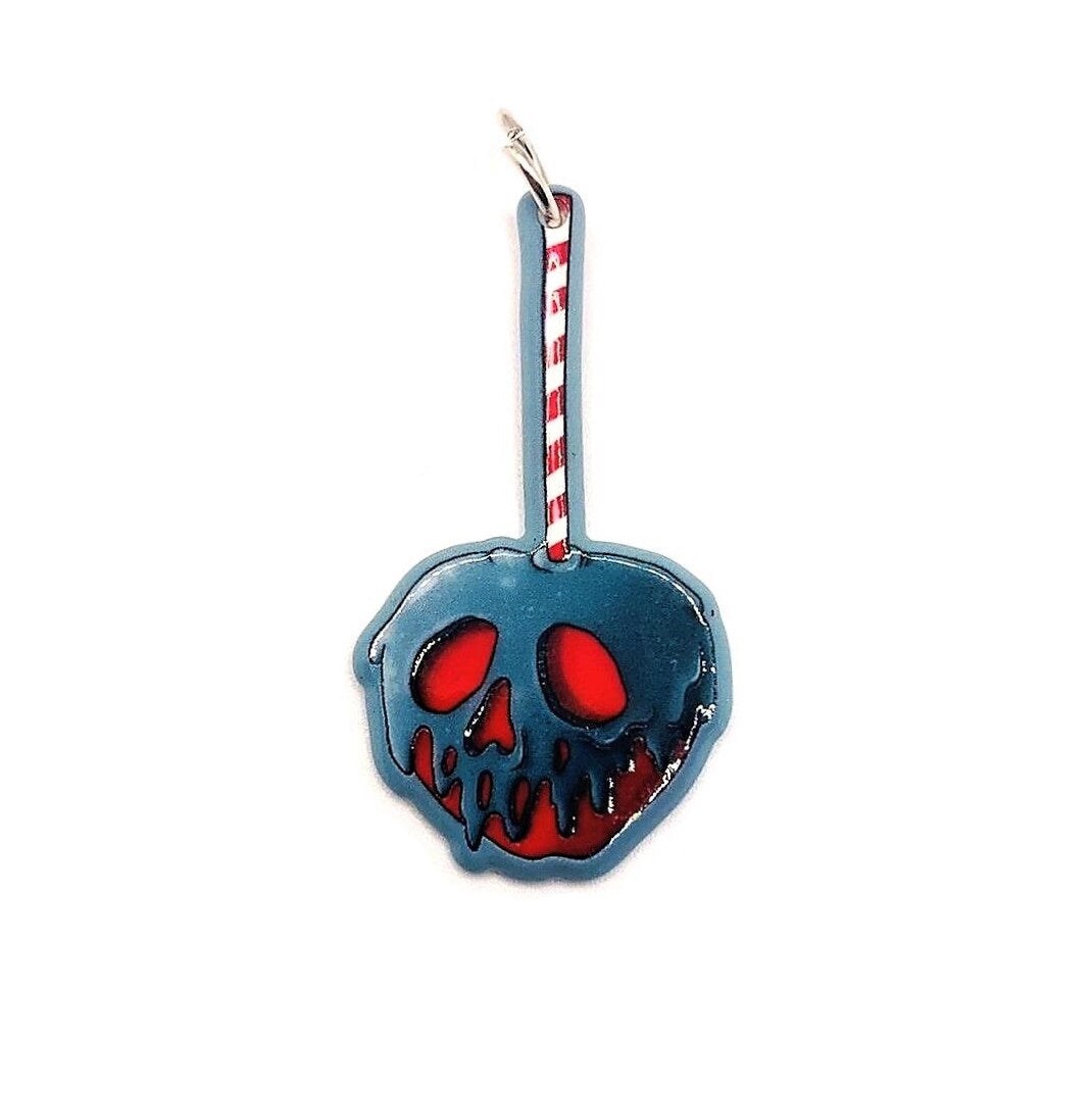 Creepy Christmas Poison Apple Charms, 27x47mm