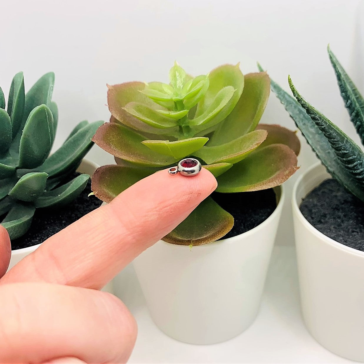 201 Stainless Steel, Dark Red Garnet January Birthstone Rhinestone Charms, 8x6mm