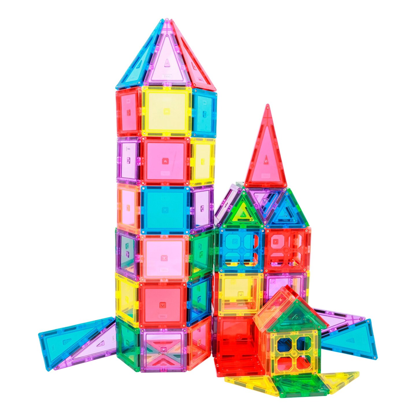 Childcraft Magnetic Building Tiles, Set of 64