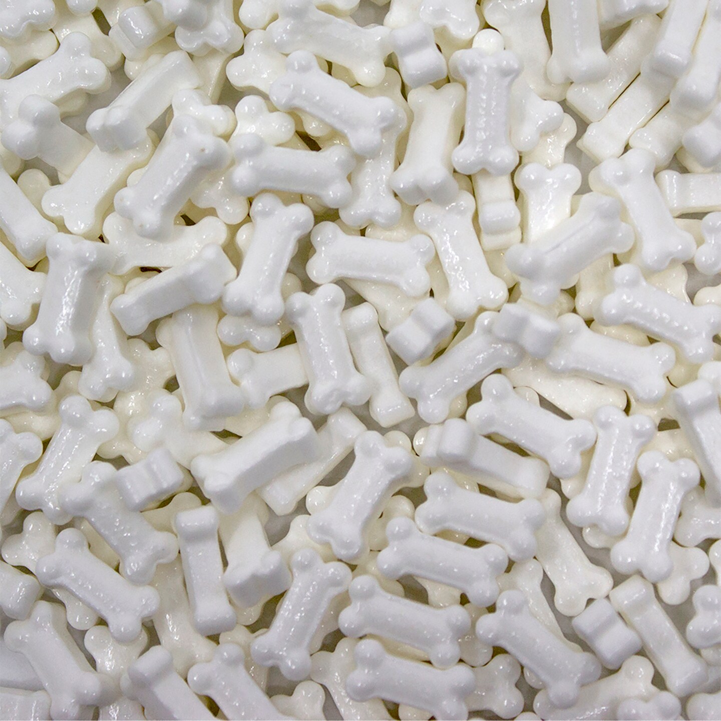 Krazy Sprinkles - White Bones (1/2 Cup, 1x Jar) for Cakes, Ice Cream &#x26; Cookies