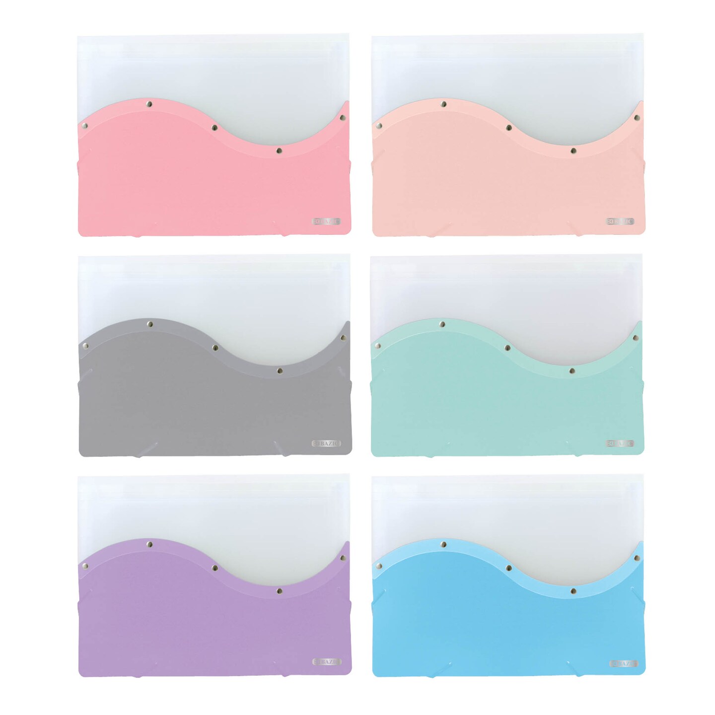 BAZIC Document Case Letter Size Two Tone
