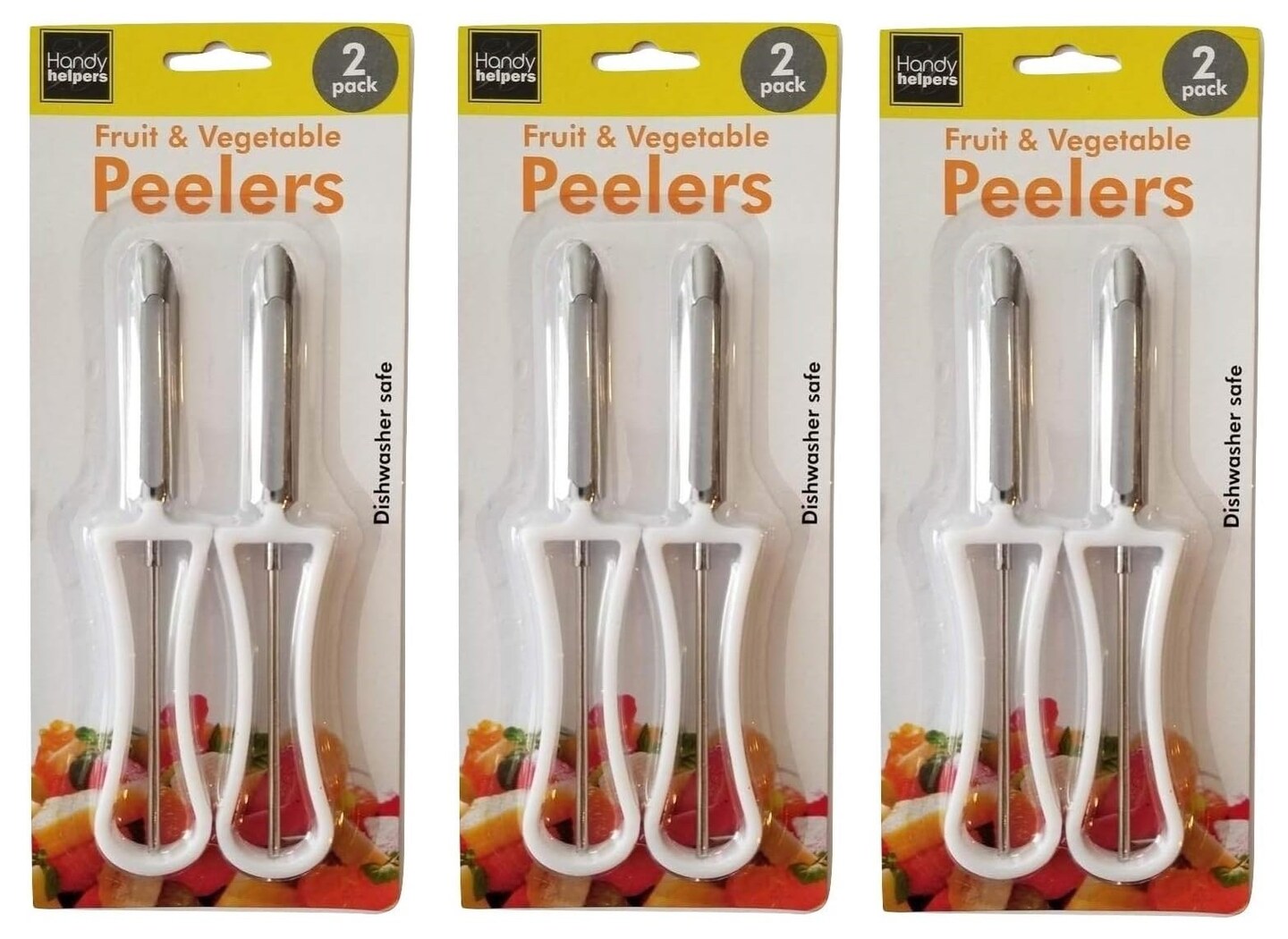 Handy Housewares 2 Piece Swivel Vegetable Peeler Set - Ideal for Apples, Carrots, Potatoes