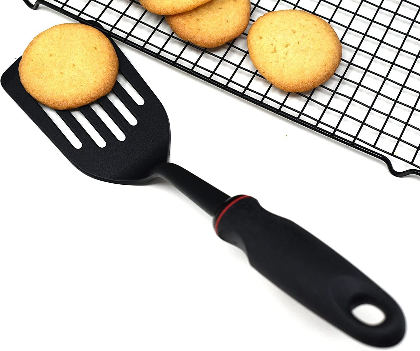 Norpro Grip-EZ Slotted Turner Spatula - Thumbnail 3