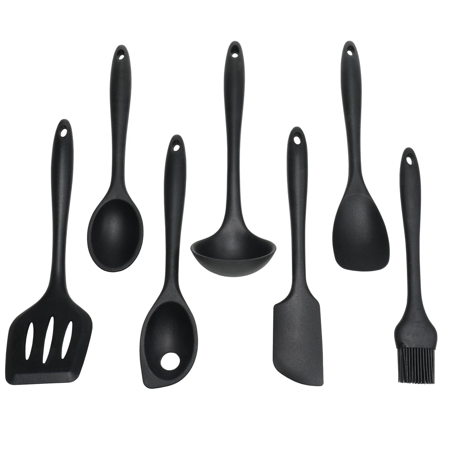 Chef Craft 7 Piece Premium Silicone Kitchen Tool and Utensil Set