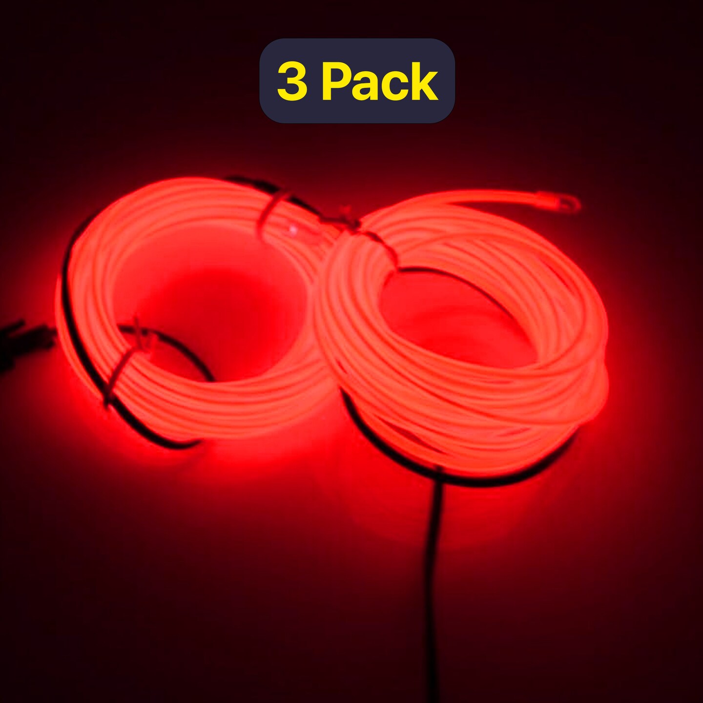 GlowTrail 6' Flexible Neon LED String — Versatile Wearable