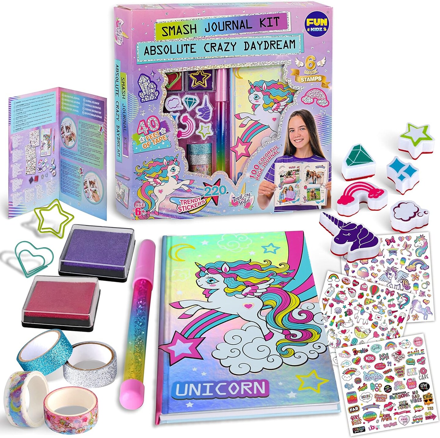 Unicorn Journal Kit for Girls