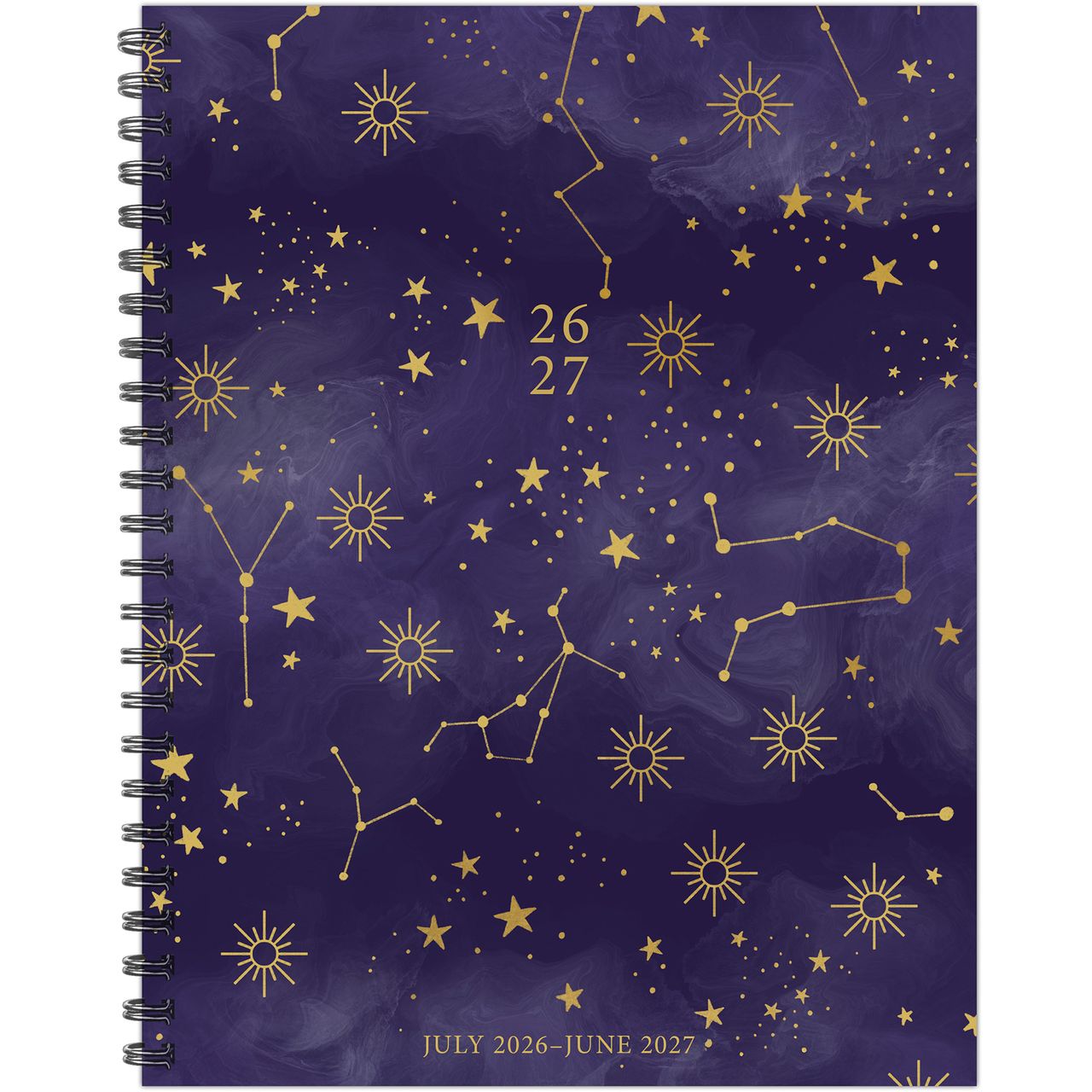 Starry Intentions Academic Year July 2026 - June 2027 8.5" x 11" Weekly Softcover Planner