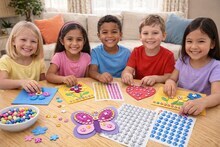 8mm Round Gemstone Stickers 120 Pack – Self Adhesive Rhinestone Craft Gems – Gold, Blue, Silver & Pink Bling Stickers