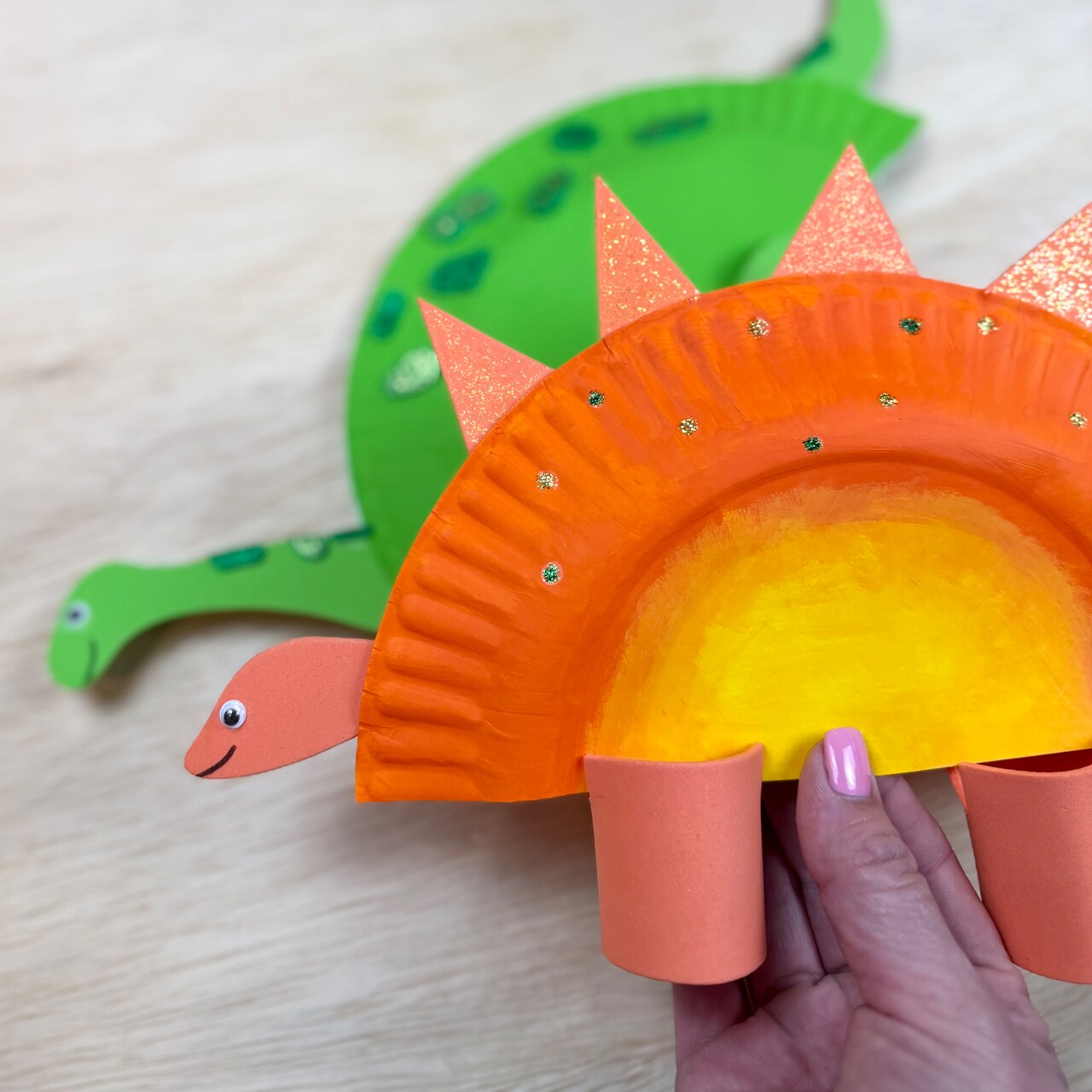 Kids Club: Paper Plate Dinosaur Craft