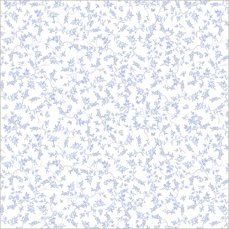 Fabric Windham Soft Blue Flowing Vine China Blue by the Quarter Yard 54938-5