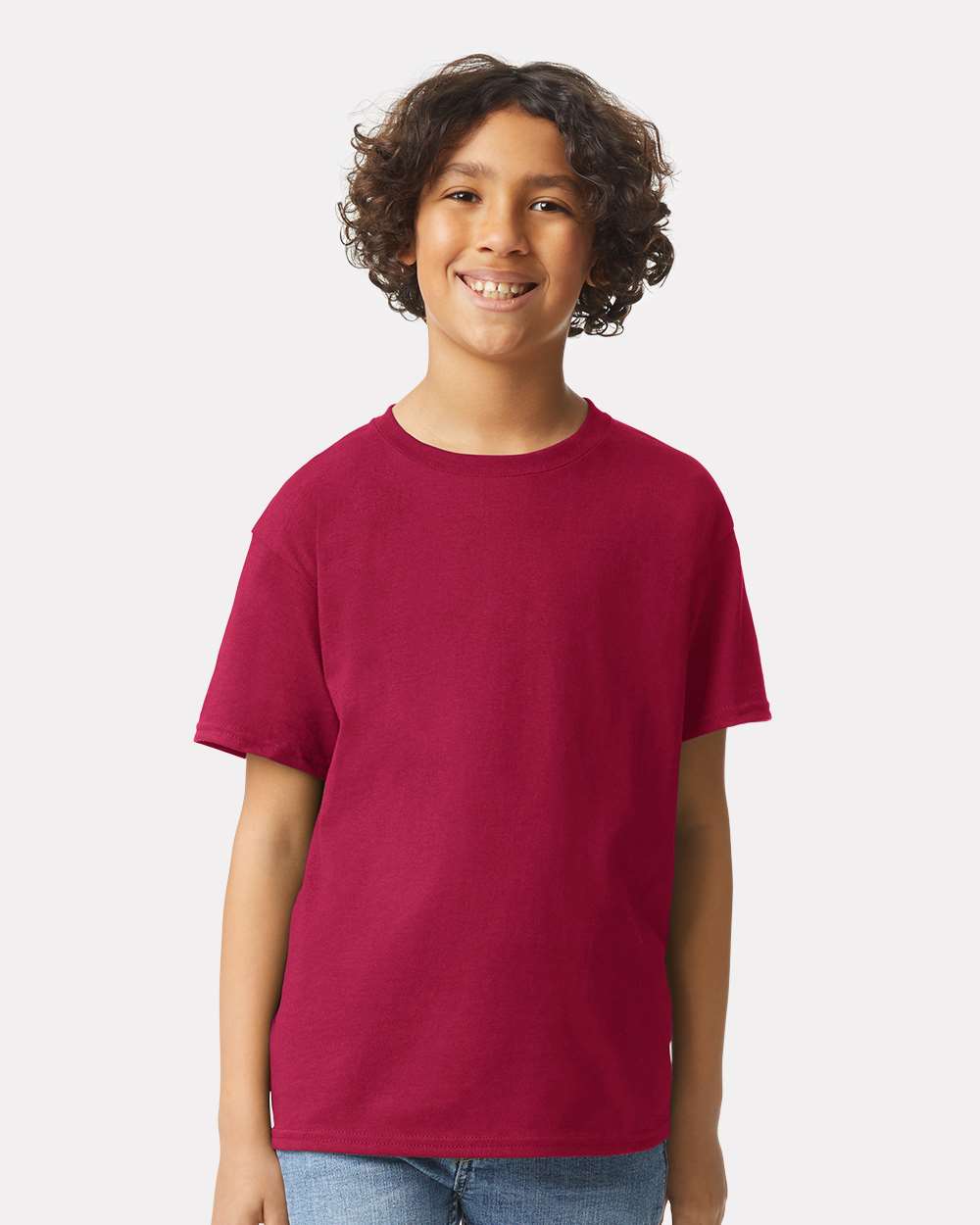 Gildan Ultra Cotton Classic Fit Youth Crewneck Short Sleeve T-Shirt For Kids Everyday Wear