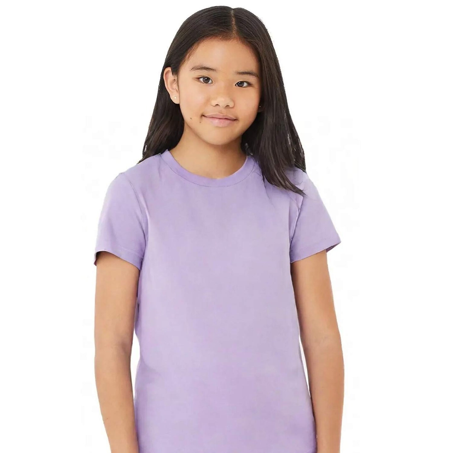 BELLA+CANVAS Youth Short Sleeve Crewneck Jersey Tee Soft Cotton Kids T-Shirt Lightweight School & Custom Print Shirt