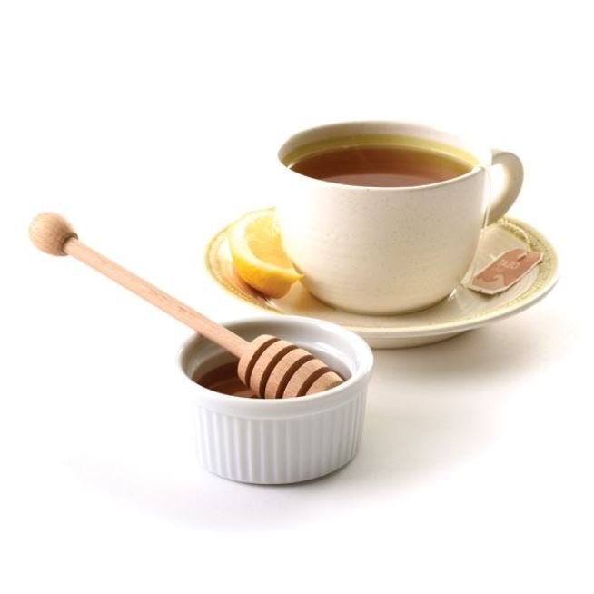 Norpro 6&#x22; Long Beechwood Honey Dipper / Syrup Drizzle Stick Dip Server