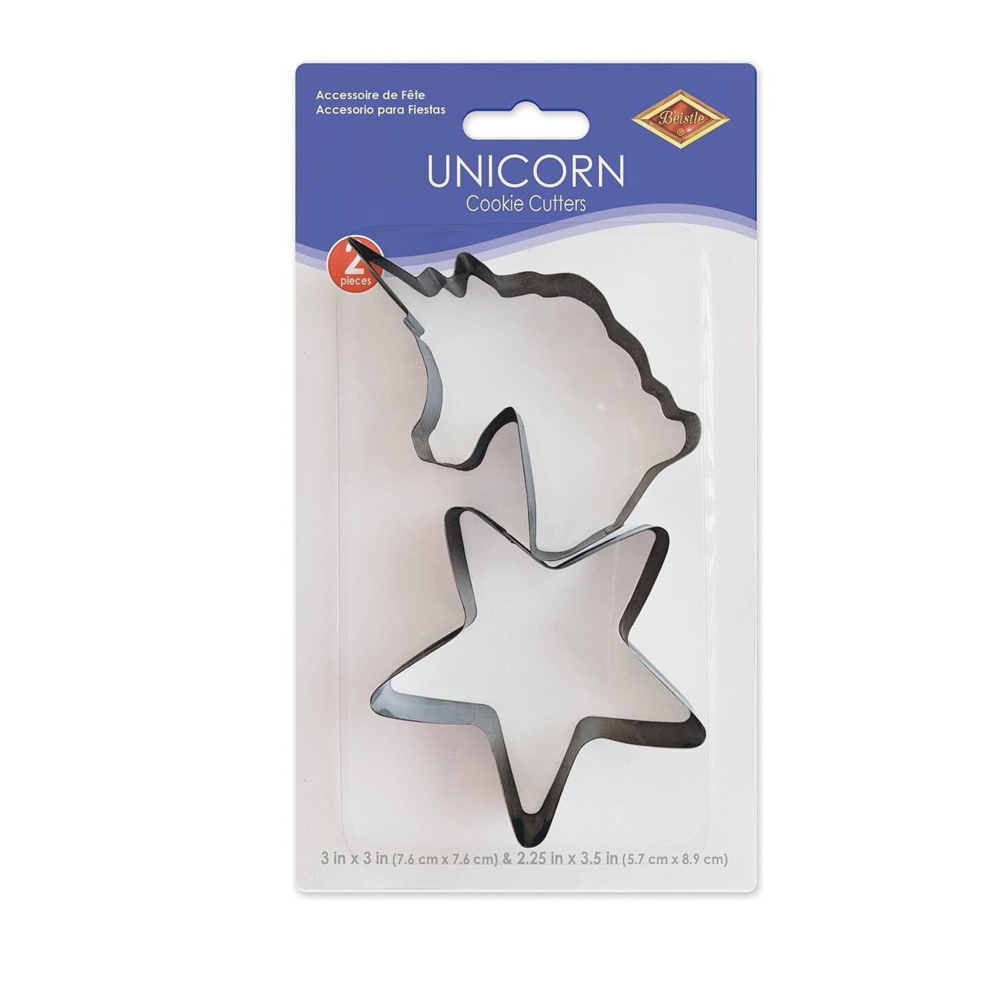 24 Pack Beistle Unicorn Party Cookie Cutters