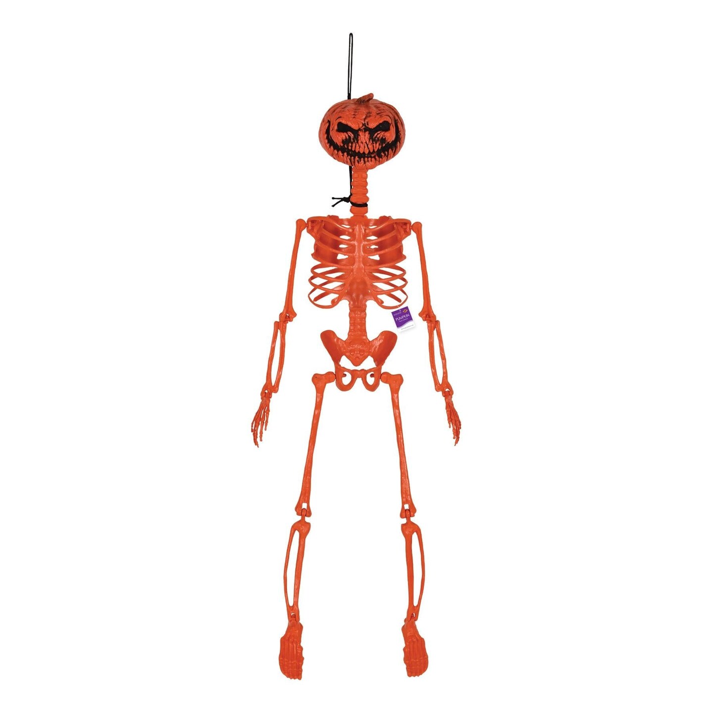 6 Pack Beistle Halloween Plastic Pumpkin Skeleton