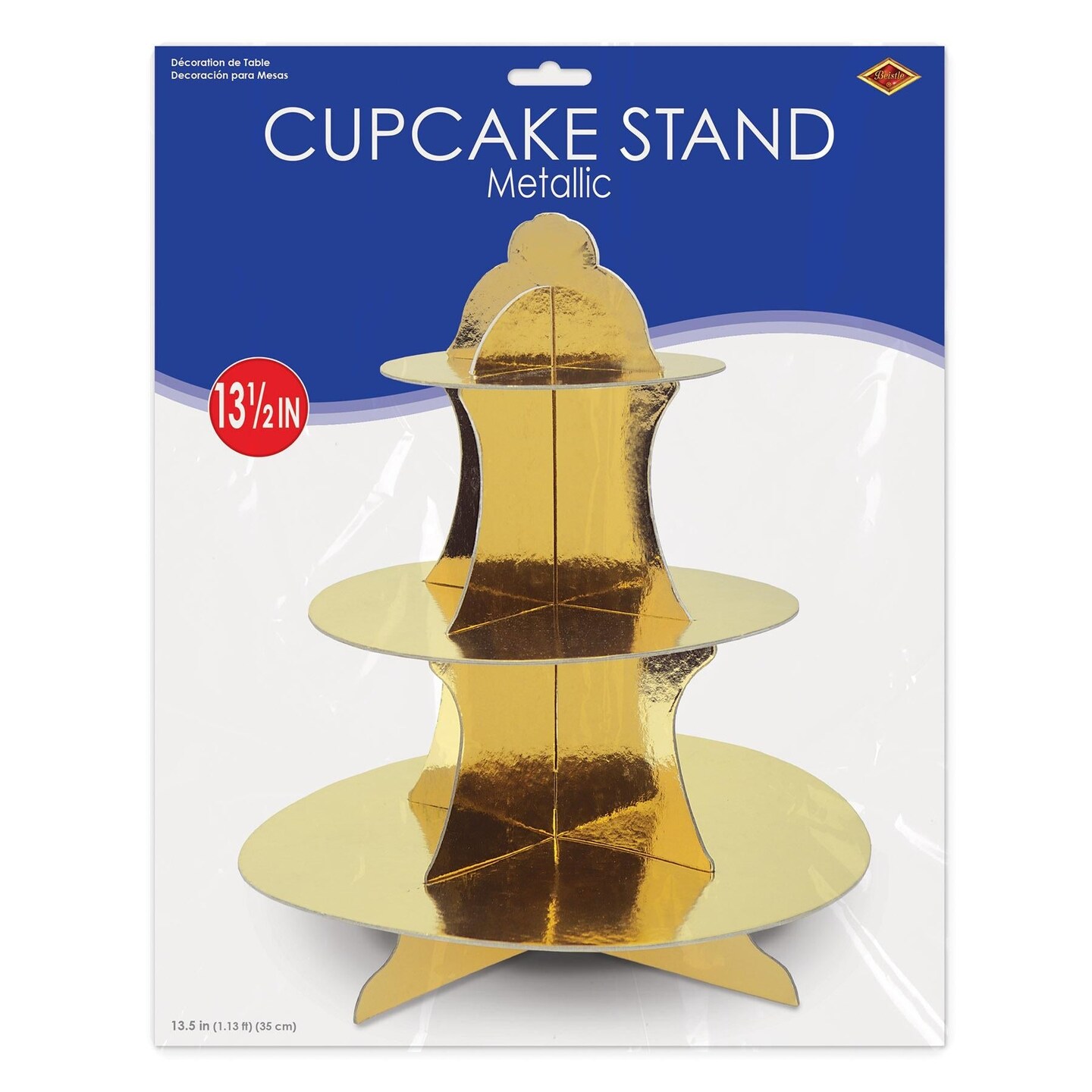 12 Pack Beistle Metallic Cupcake Stand - gold