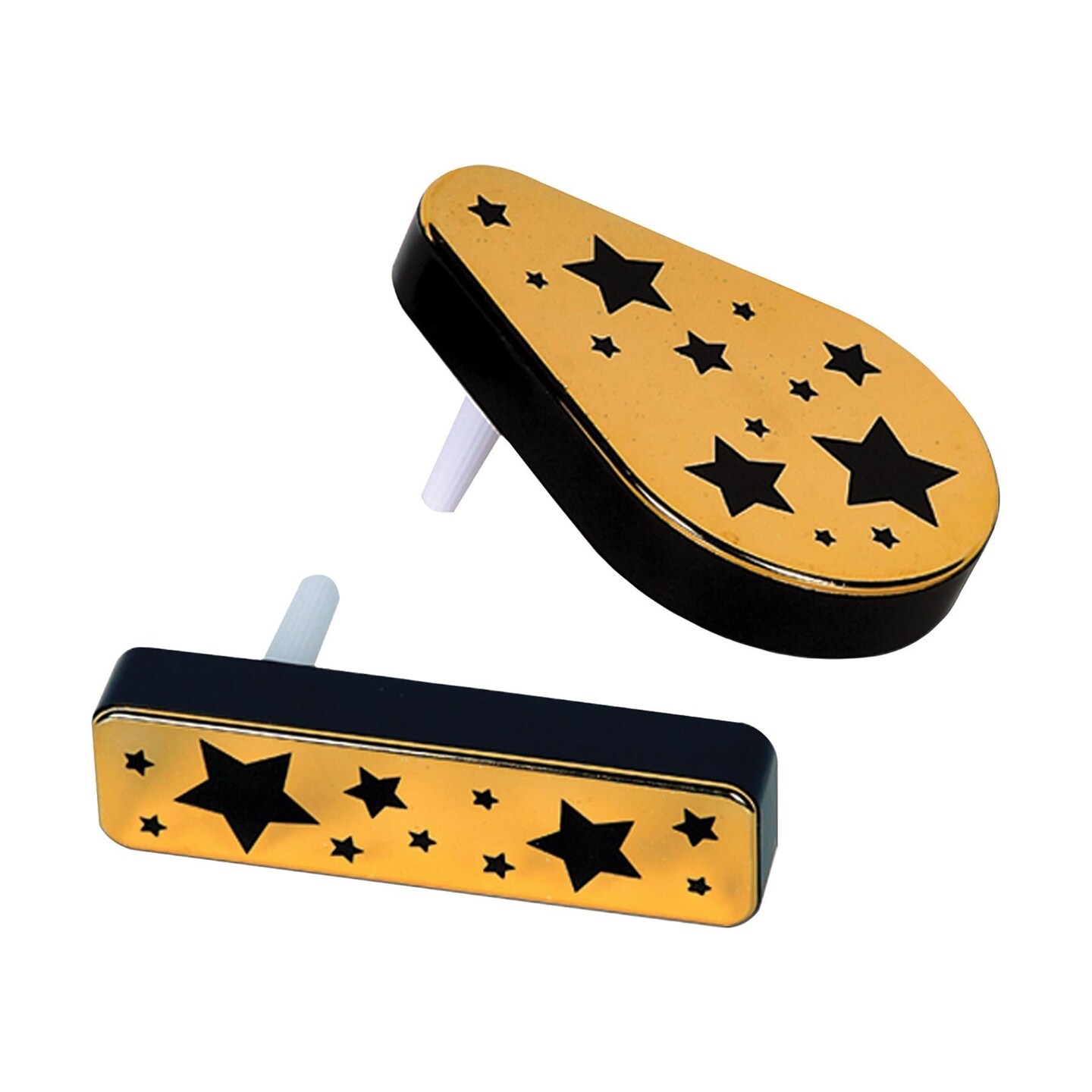 20 Pack Beistle New Year&#x27;s Eve Plastic Metalic Noisemakers black &#x26; gold