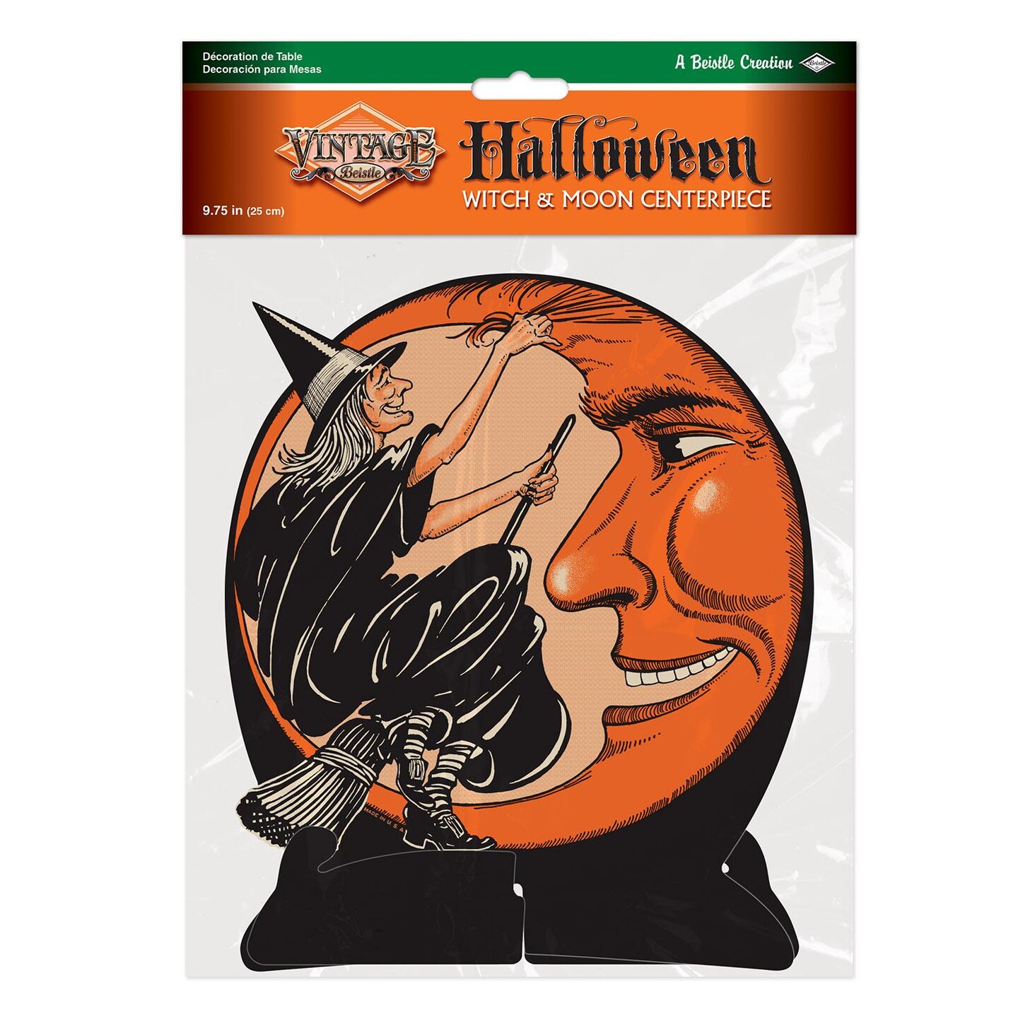 12 Pack Beistle Vintage Halloween Witch/Moon Centerpiece