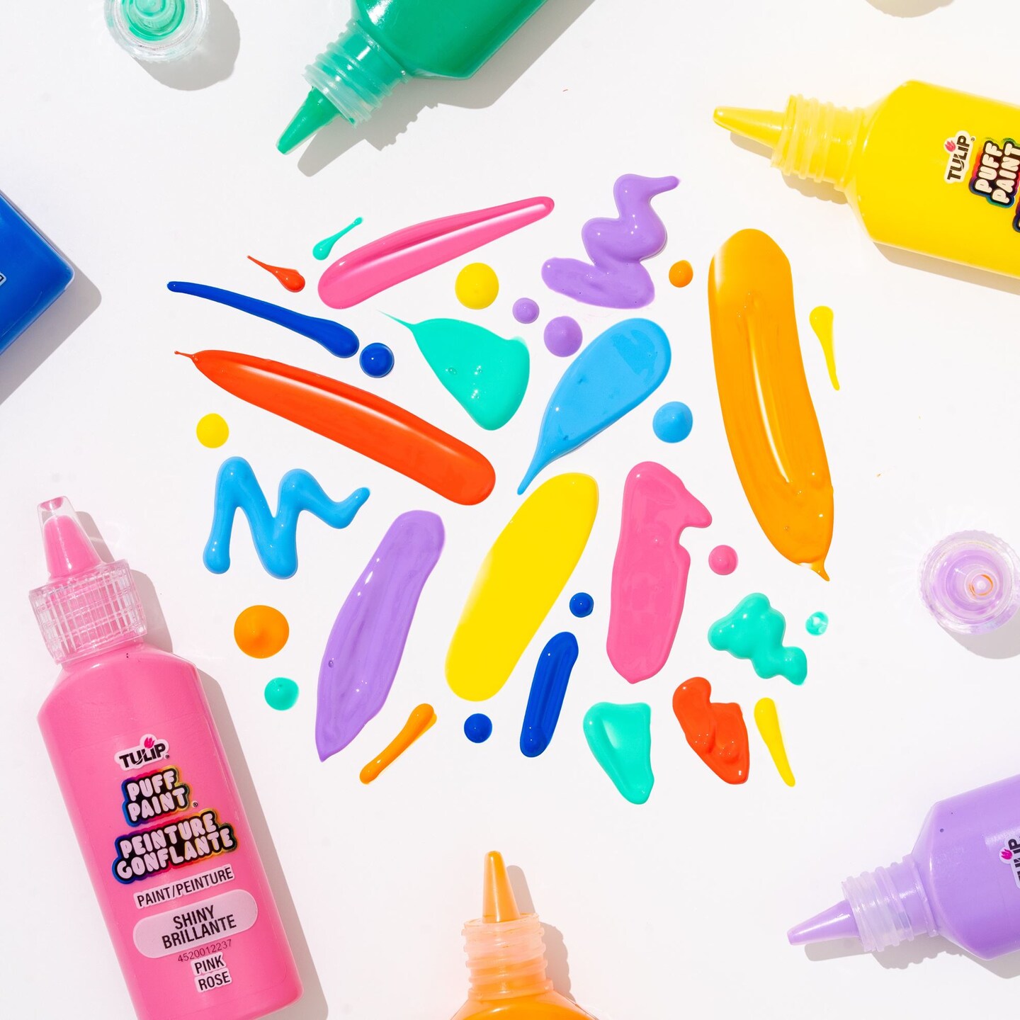 Tulip Puff Paint Rainbow & Neon, Multi-Surface Craft Paint, Party 20 Pack