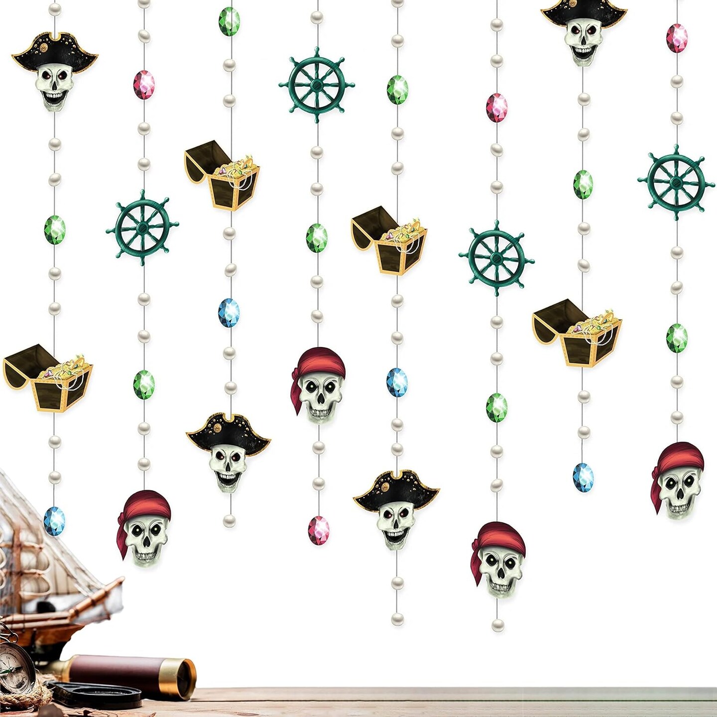 Pirate Garland Party Decorations for Halloween