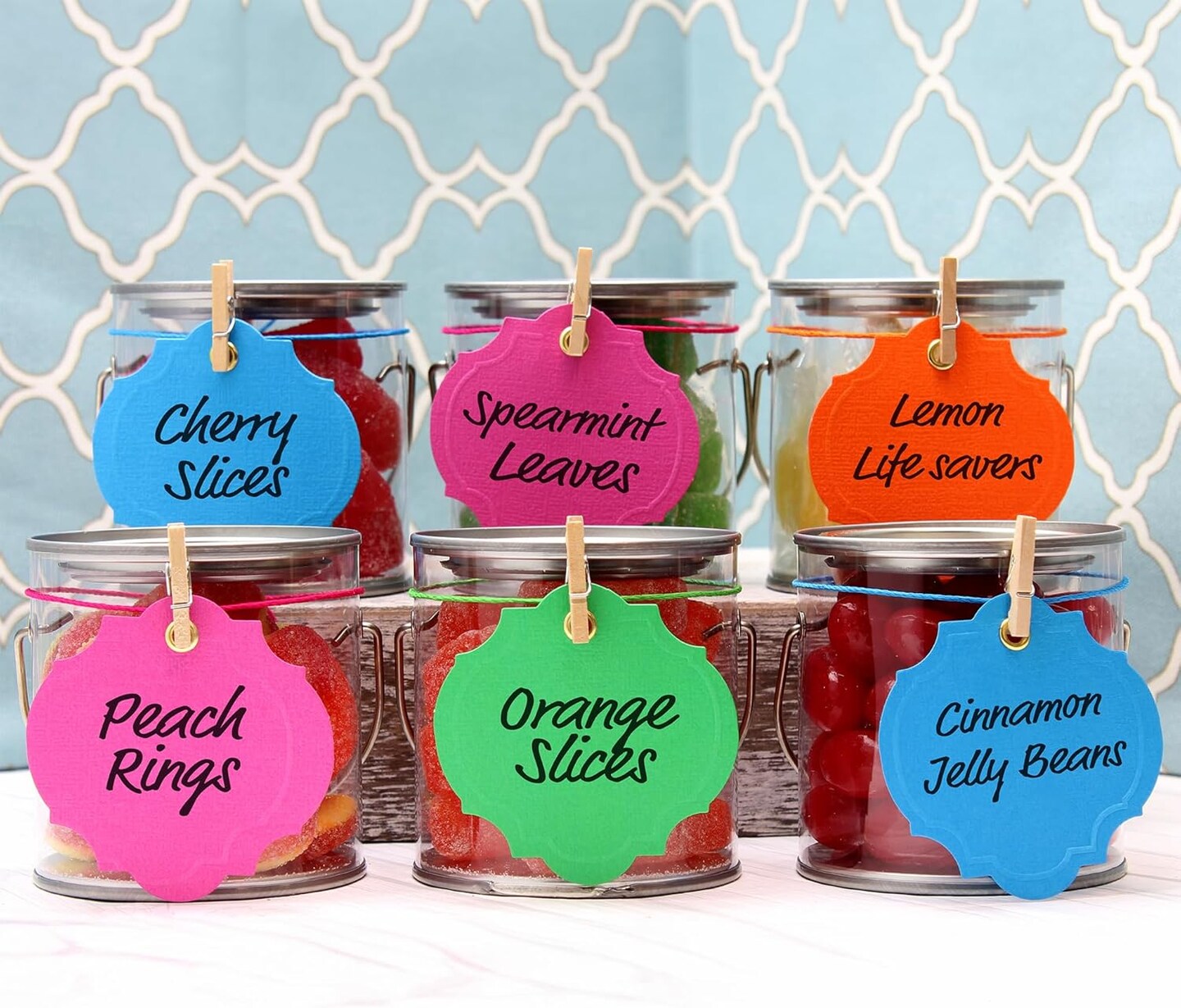 Brands Mini Clear Plastic Paint Cans (Silver) 9"L x 6"W x 3.5"H