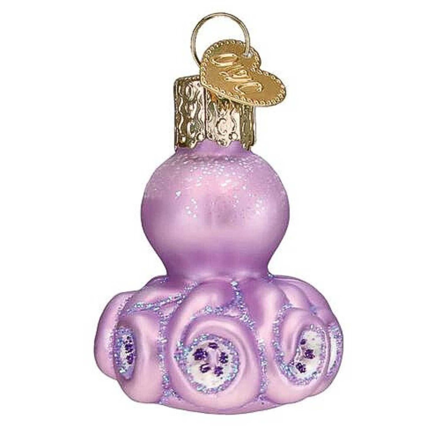 Old World Christmas 2.0 Inch Mini Octopus Christmas Tree Ornament , Christmas Decor Shy Animal Camouflage