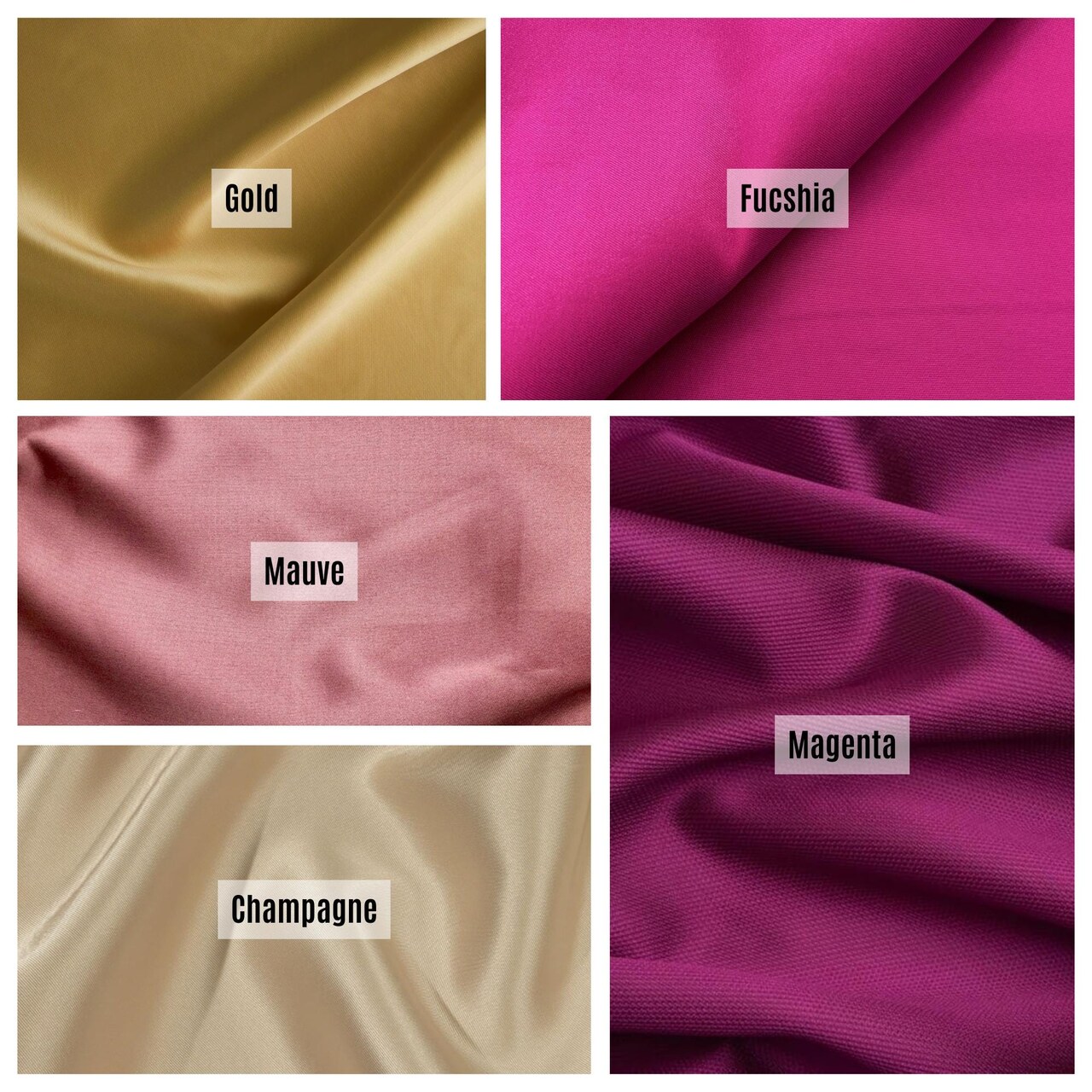 Mikado Satin Fabric by the Yard, 60" Wide Heavyweight Structured Satin for Bridal Gowns, Prom Dresses