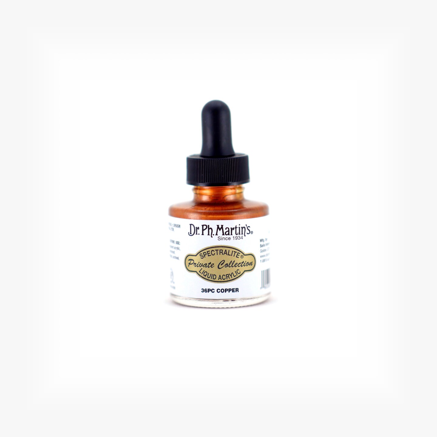 Dr. Ph. Martin's® Spectralite Private Collection Liquid Acrylics, 1.0 US fl oz, 36PC Copper, 1 Bottle