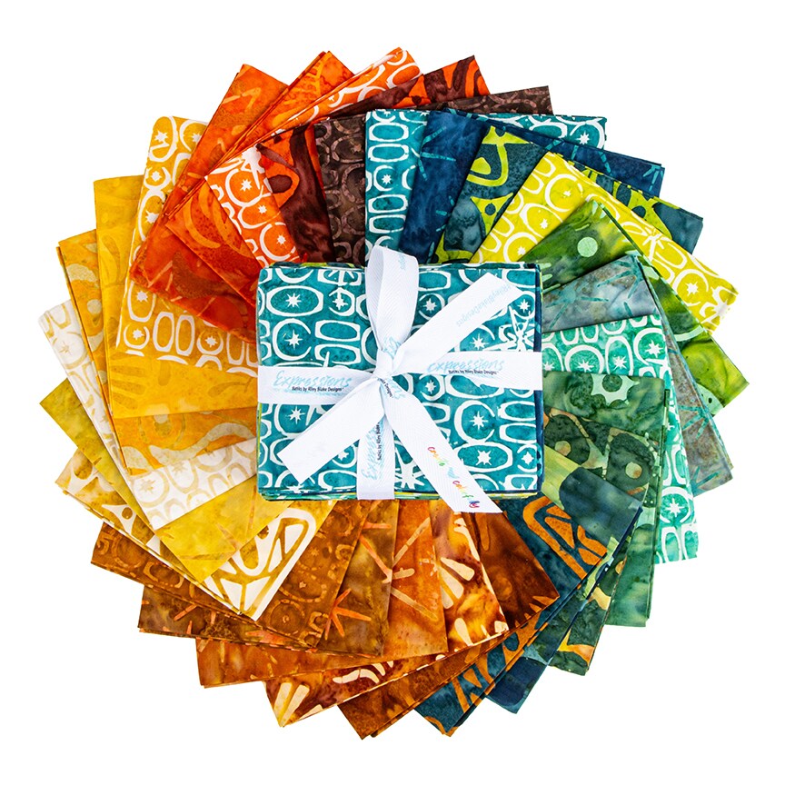 Expressions Batiks Starburst Groove Fat Quarter Bundle by Riley Blake (FQ-23578-27)