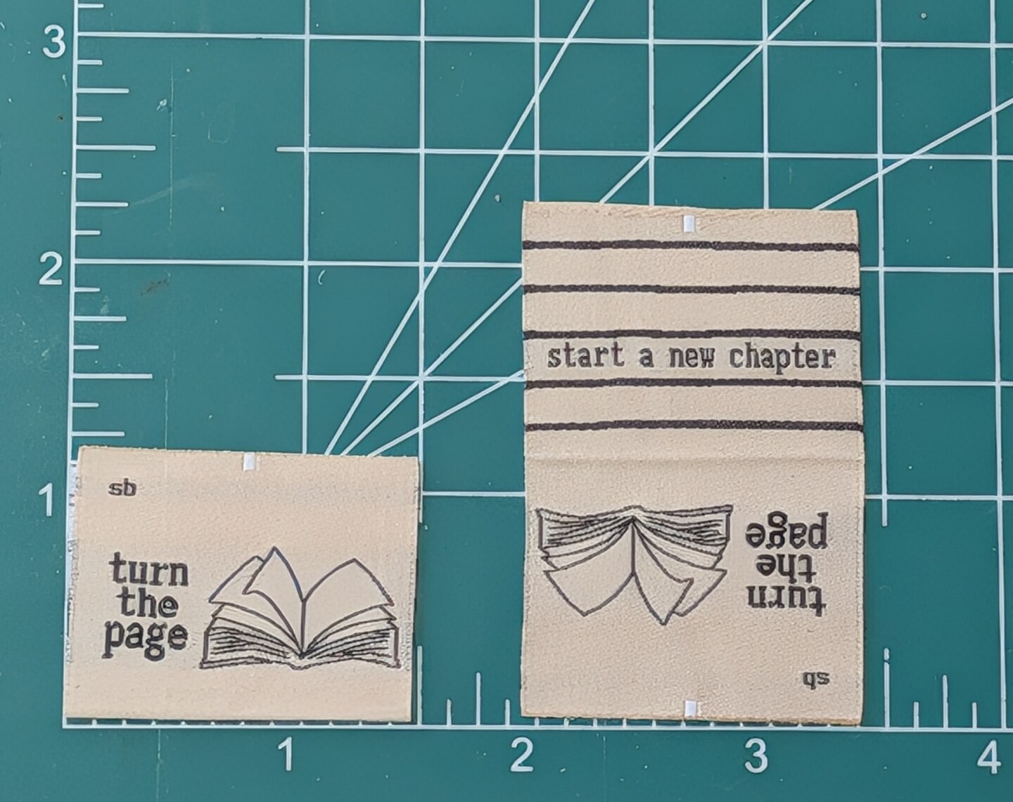 Best Chapter Label Turn The Page - Start A New Chapter Book Woven Sewing Labels - Sewing ...