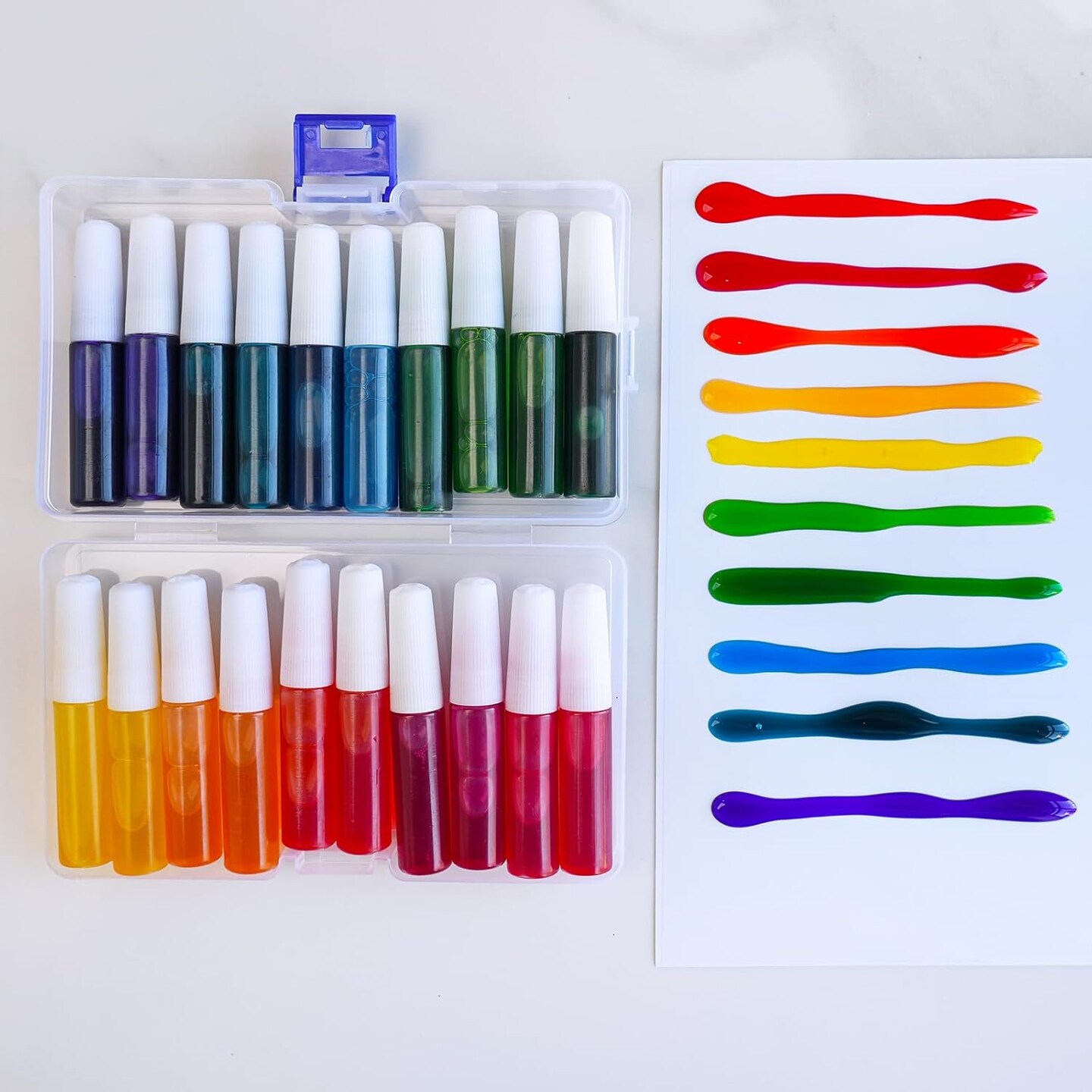 24 Sets Easter Egg Suncatchers Ornaments Decorations DIY Window Paint Art Suncatchers Egg Sun Catchers Painting Craft Kits for Kids Classroom Spring Party Activities