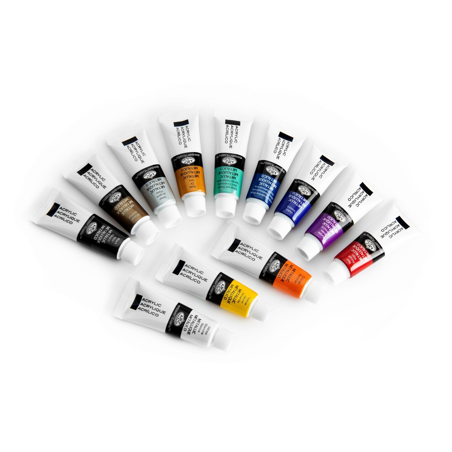 ACRMET-12 | Essentials&#x2122; 12pc Metallic Acrylic Paint Pack