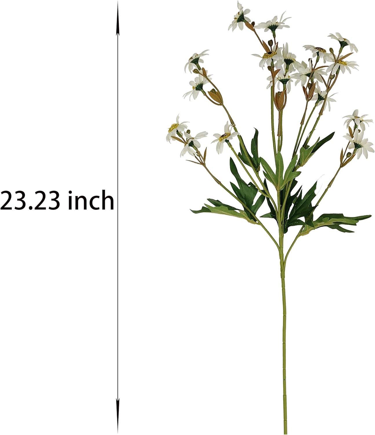 Summer White Daisy Artificial Flowers forTabletop Decor , Artificial White Daisies,6 Bouquets Fake Daisies Flowers,Faux Daisies for Home Table Centerpieces Arrangement Decoration (6, White)