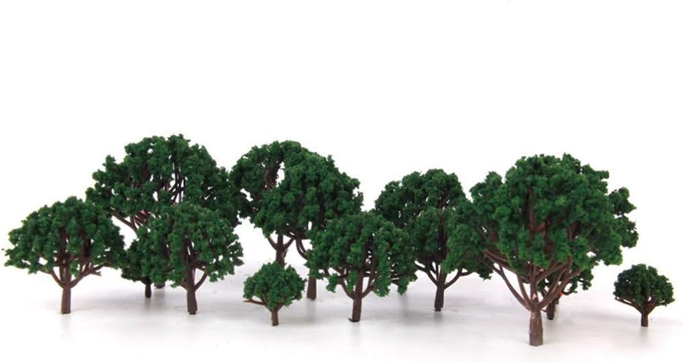 20pcs Model Scenery Tree Yellow Scenery Layout Landscape Trees Model ...