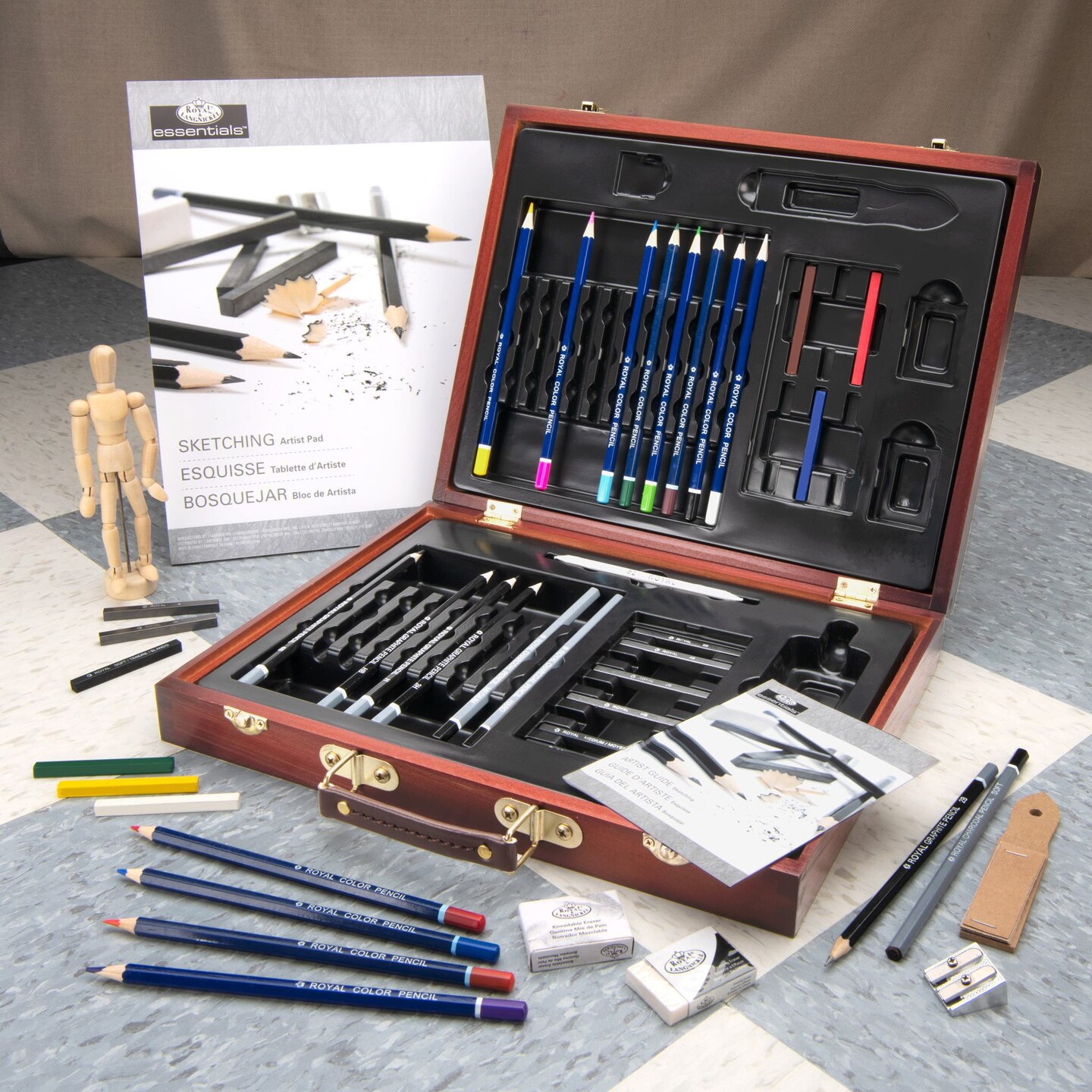 RSET-DS2030 | Essentials™ 45pc Sketching & Drawing Travel Art Set