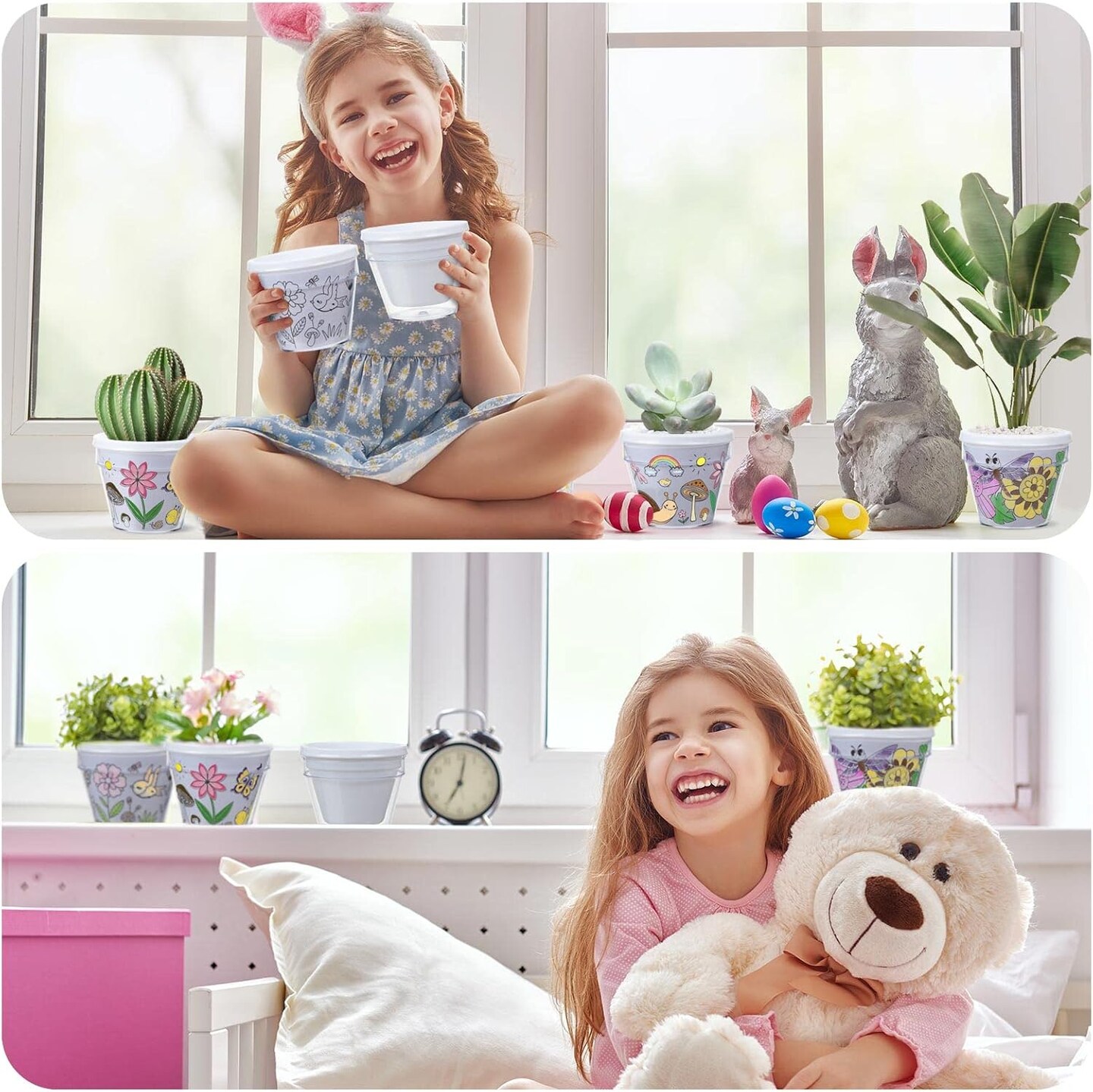 12 Sets Mother&#x27;s Day Flower Pot Crafts