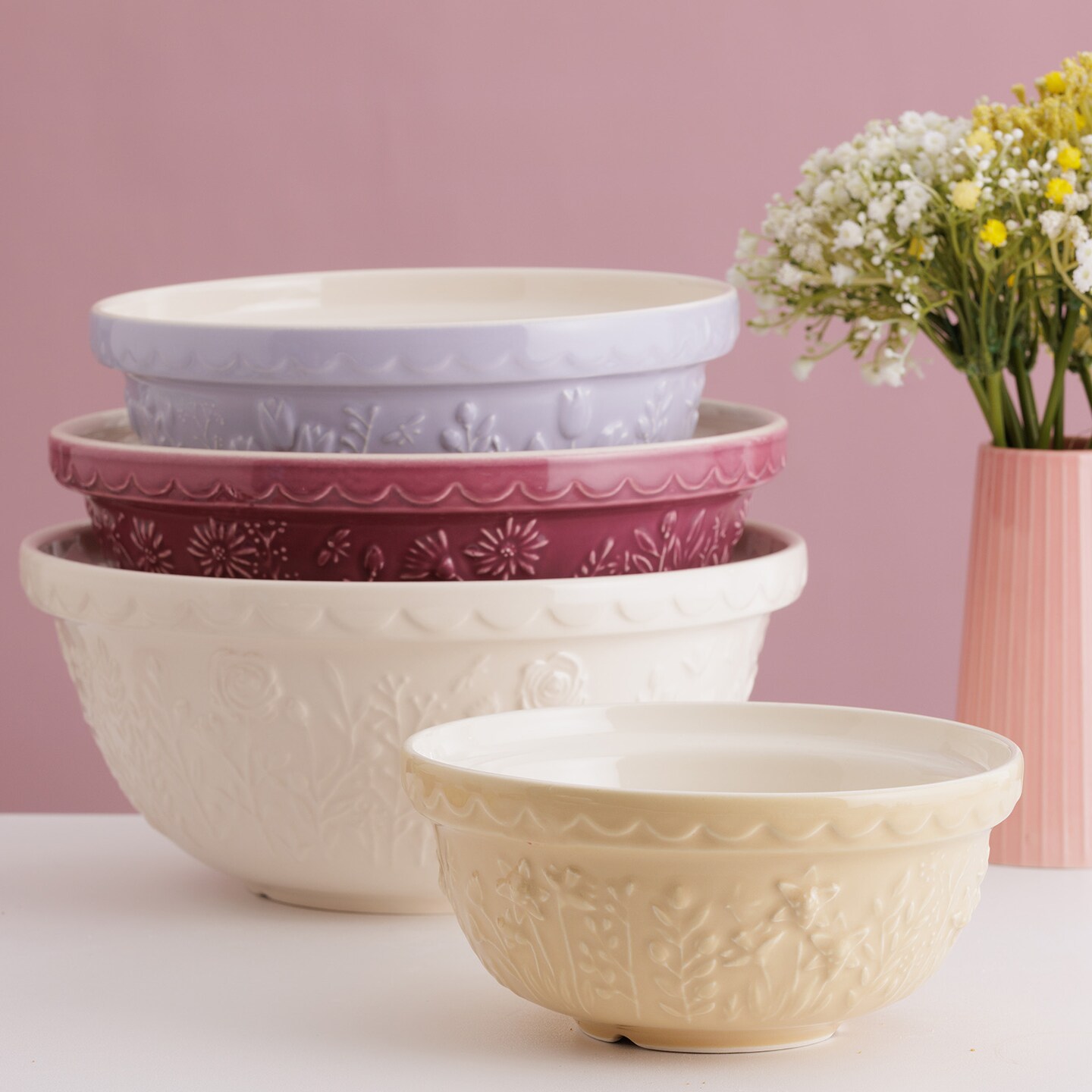 Mason Cash In The Meadow Size 12, Size 18, Size 24 Mixing Bowl Set of 3