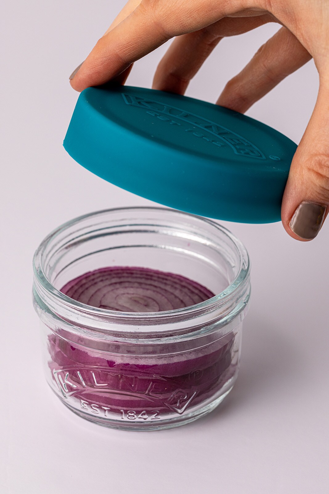 Kilner Storage Snack & Store Jars with Push Top Silicone Lids, Set of 2