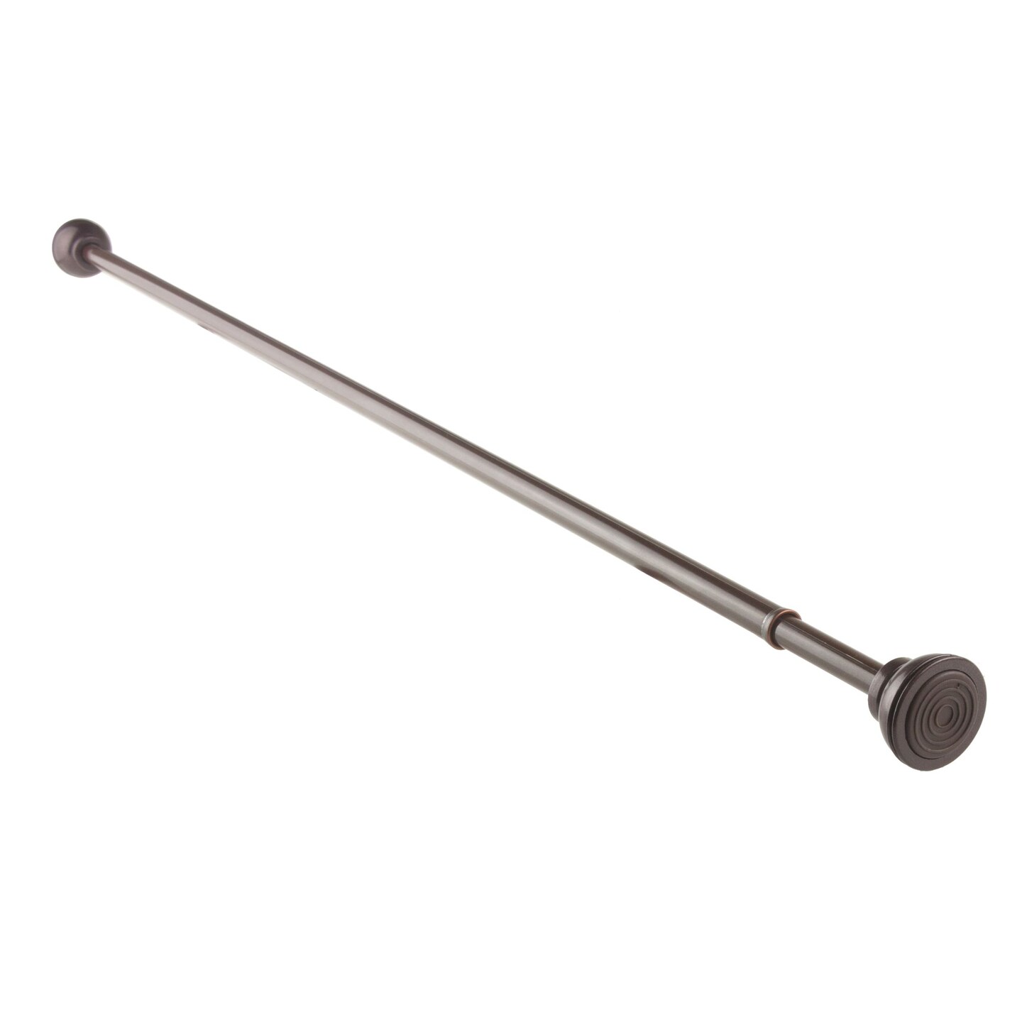 Contemporary Home Living 54&#x22; Brown Contemporary Spring Tension Curtain Rod