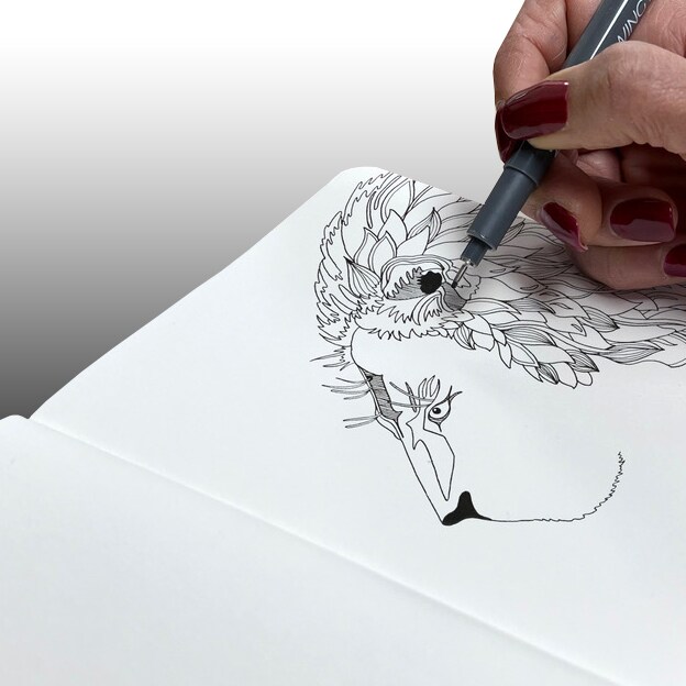 Zieler&#xAE; Classic Hardcover Art Sketchbook for Pencil, Ink, Charcoal and Pastel Sketching (5.5 in x 5.5 in)