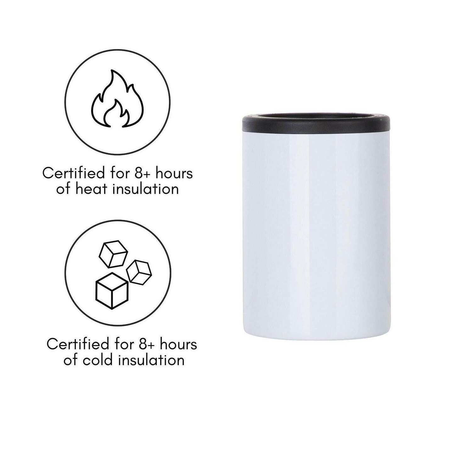 Craft Express 4 Pack 12oz 4-in-1 Stainless Steel Sublimation Can Coolers