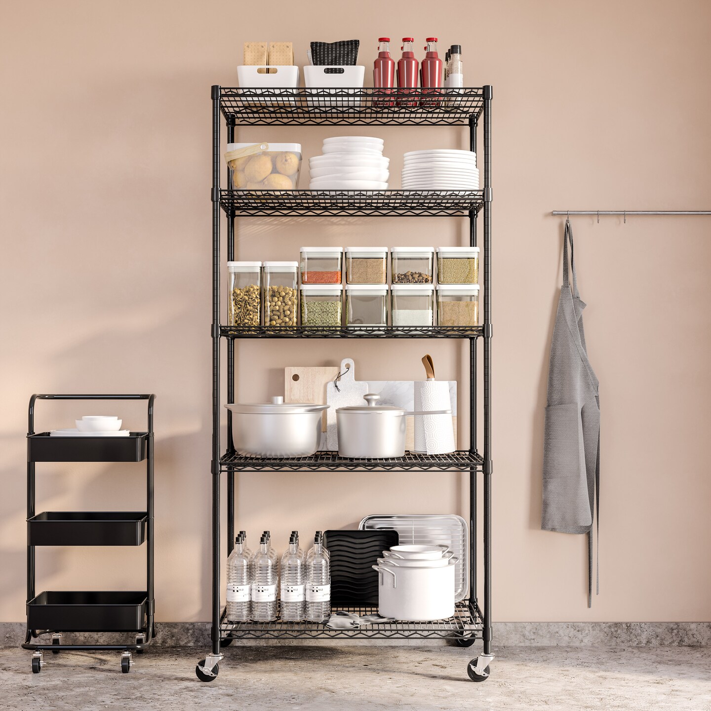 Seville Classics UltraDurable 5-Tier NSF-Certified Steel Shelving